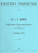 Heinrich Ignaz Franz von Biber Notenblätter 12 Sonaten Band 3 (Nr.5-6) für