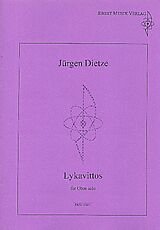 Jürgen Dietze Notenblätter Lykavittos für Oboe solo