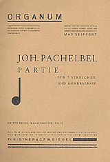 Johann Pachelbel Notenblätter Partie G-Dur für 5 Streicher und Bc