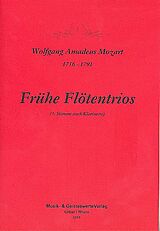 Wolfgang Amadeus Mozart Notenblätter Frühe Flötentrios (3. Stimme auch