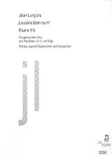 Jean Langlais Notenblätter Laudate dominum Psalm 116 für