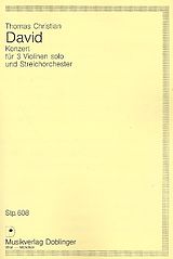 Thomas Christian David Notenblätter Konzert für 3 Violinen und