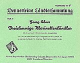  Notenblätter Dreistimmige Klarinettenländler Band 5