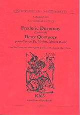 Frederic Nicholas Duvernoy Notenblätter 2 Quartette