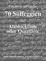 Der Grosse Friedrich II. Notenblätter 70 Solfeggien