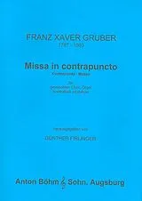 Franz Xaver Gruber Notenblätter Missa in contrapuncto