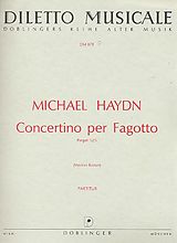 Michael Haydn Notenblätter Concertino per fagotto für
