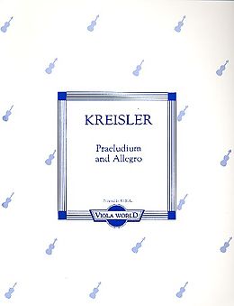 Fritz Kreisler Notenblätter Praeludium and allegro