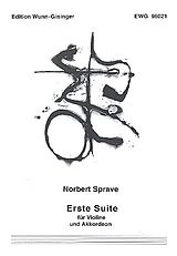 Norbert Sprave Notenblätter Suite Nr.1 für Violine und Akkordeon