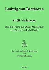Ludwig van Beethoven Notenblätter 12 Variationen über Judas Macchabäus von Händel