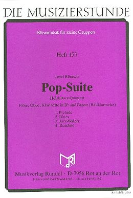 Josef Bönisch Notenblätter Pop-Suite für Flöte, Oboe