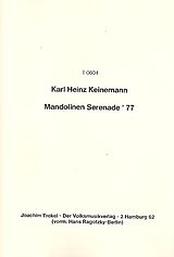 Karl Heinz Keinemann Notenblätter Mandolinen-Serenade 77