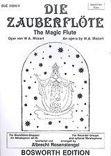 Wolfgang Amadeus Mozart Notenblätter Die Zauberflöte für Blockflötengruppen