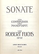 Robert Fuchs Notenblätter Sonate op.97 für Kontrabass