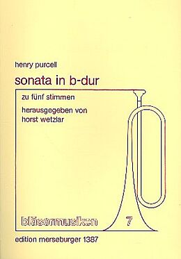 Henry Purcell Notenblätter Sonate B-Dur zu 5 Stimmen