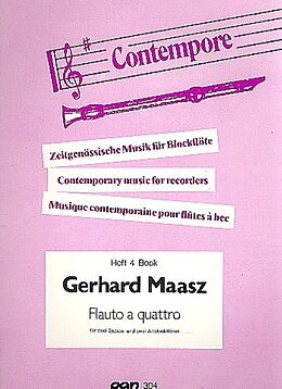 Gerhard Maasz Notenblätter Flauto a quattro Band 4 für