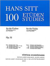 Hans Sitt Notenblätter 100 Etüden op.32 Band 4