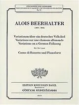  Notenblätter Variationen über ein deutsches Volkslied