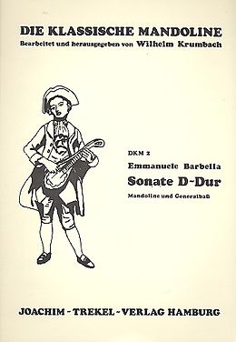 Emanuele Barbella Notenblätter Sonate D-Dur für Mandoline