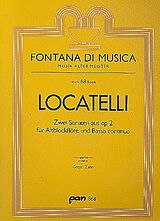 Pietro Antonio Locatelli Notenblätter 2 Sonaten aus op.2 für