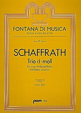 Christoph Schaffrath Notenblätter Trio d-Moll