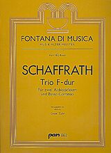 Christoph Schaffrath Notenblätter Trio F-Dur für 2 Altblockflöten und Bc