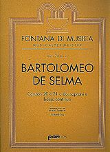 Bartolo Selma y Salaverde Notenblätter Canzon 20 e 21 a doi soprani e basso continuo