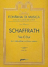 Christoph Schaffrath Notenblätter Trio C-Dur