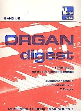  Notenblätter Organ Digest Band 1/b
