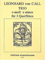 Leonhard von Call Notenblätter Trio e-Moll op.31