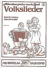  Notenblätter Volkslieder für Akkordeon