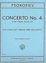 Serge Prokofieff Notenblätter Concerto B flat major no.4 op.53