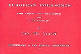 Jan Vlugt Notenblätter European Folksongs for voice and