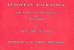 Jan Vlugt Notenblätter European Folksongs for voice and