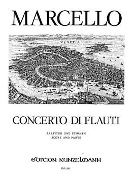 Alessandro Marcello Notenblätter Concerto di flauti
