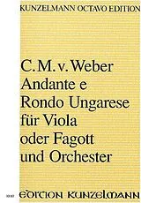 Carl Maria von Weber Notenblätter Andante e rondo ungarese op.35