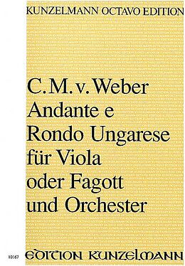 Carl Maria von Weber Notenblätter Andante e rondo ungarese op.35