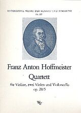 Franz Anton Hoffmeister Notenblätter Quartett op.20,5 für Violine