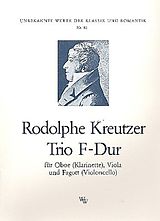 Rodolphe Kreutzer Notenblätter Trio F-Dur für Oboe, Viola und