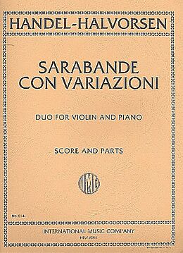 Georg Friedrich Händel Notenblätter Sarabande con variazioni