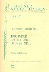 Friedrich Daniel Rudolph Kuhlau Notenblätter Trio D-Dur op.86,2 für