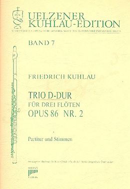 Friedrich Daniel Rudolph Kuhlau Notenblätter Trio D-Dur op.86,2