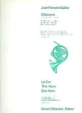 Jacques Francois Gallay Notenblätter 3 Sonates