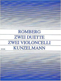 Bernhard Heinrich Romberg Notenblätter 2 Duette op.33