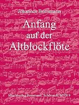 Johannes Bornmann Notenblätter Anfang auf der Altblockflöte