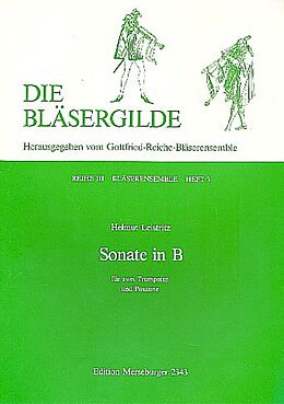 Helmut Leistritz Notenblätter Sonate B-Dur
