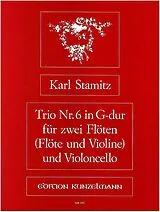 Karl Philipp Stamitz Notenblätter Trio G-Dur Nr.6