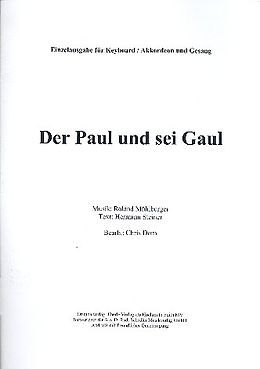  Notenblätter Der Paul und sein Gaul