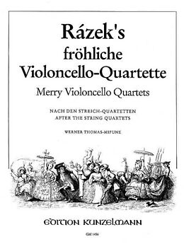Antonin Razek Notenblätter Fröhliche Violoncello-Quartette