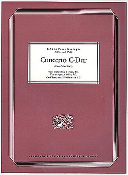Johann Peter Guzinger Notenblätter Concerto C-Dur für 2 Trompeten